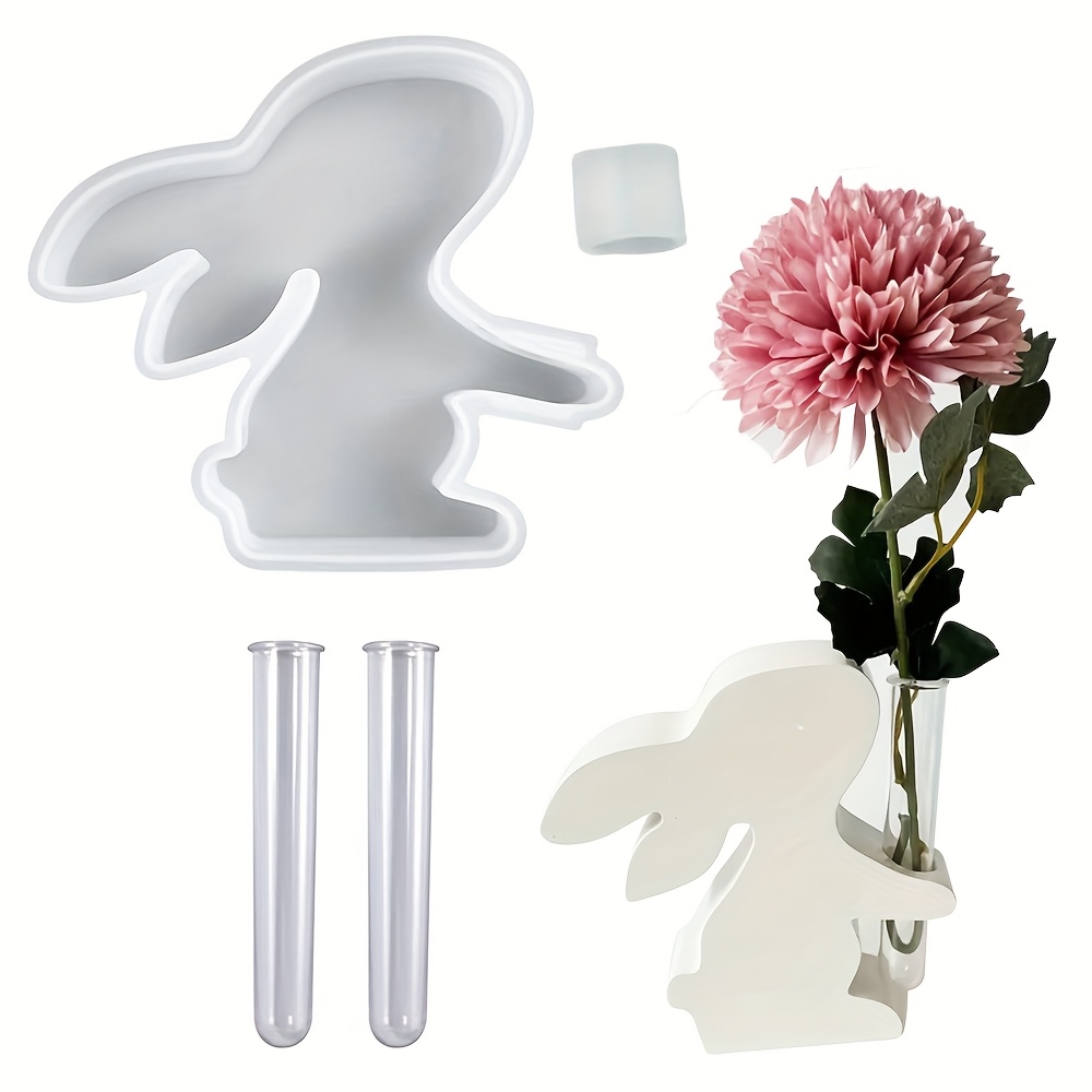 Propagation Station Vase - 4 stks/set Paashaas Siliconen Vaasvorm met