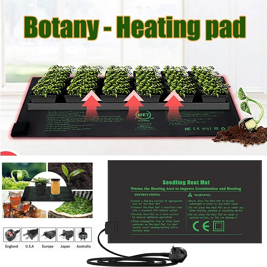 4 Maten 220 V EU Plug Zaailing - Heat Mat Seedling recensie en prijs