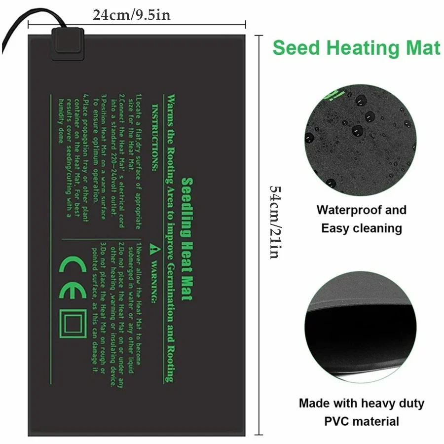4 Maten 220 V EU Plug Zaailing - Heat Mat Seedling recensie en prijs
