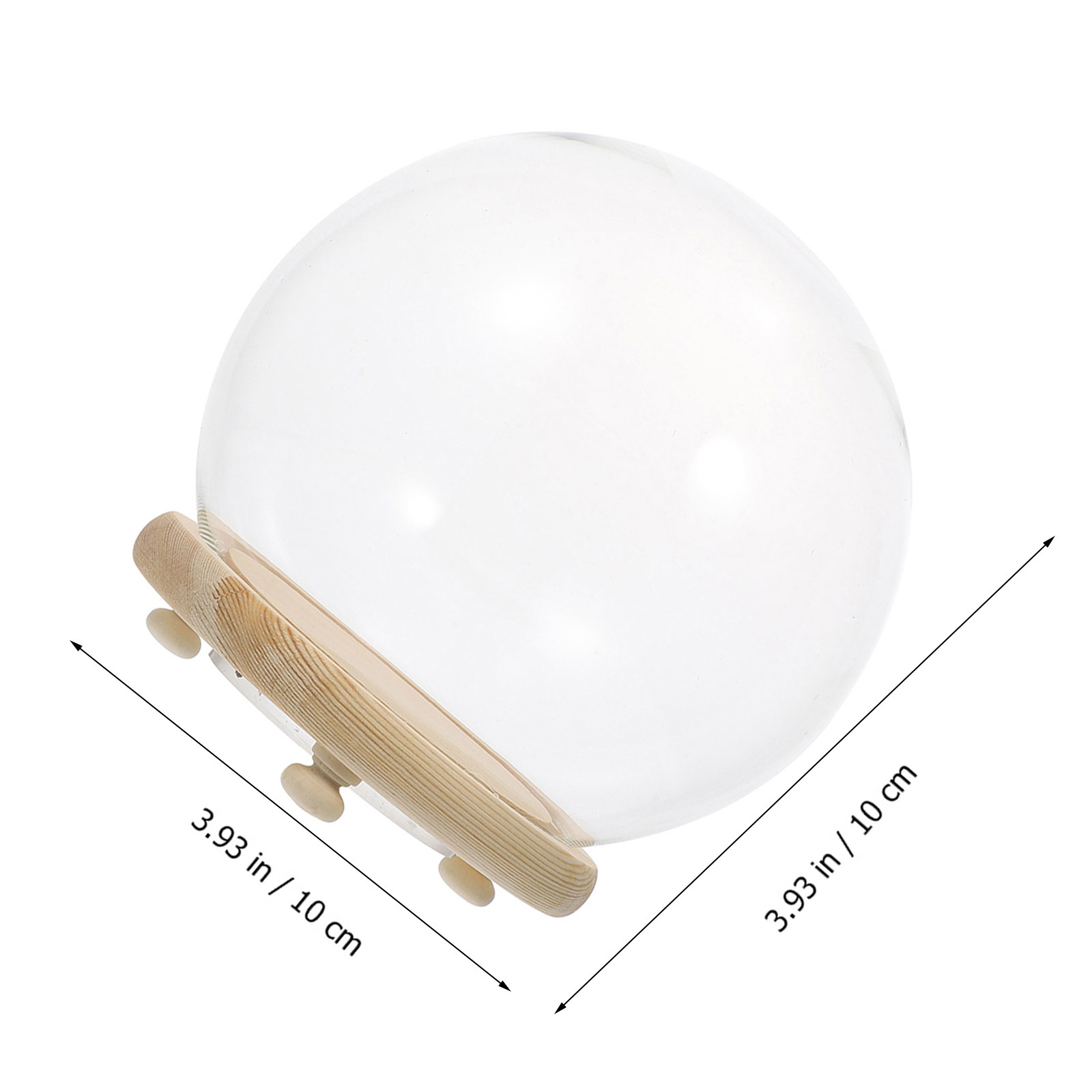 Glazen koepelvormige displayka - Plastic Dome Clear recensie en prijs