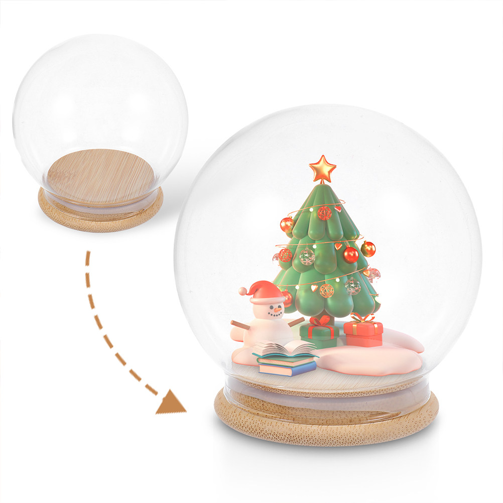 Glazen stolp met deksel, stofd - Plastic Dome Clear recensie en prijs