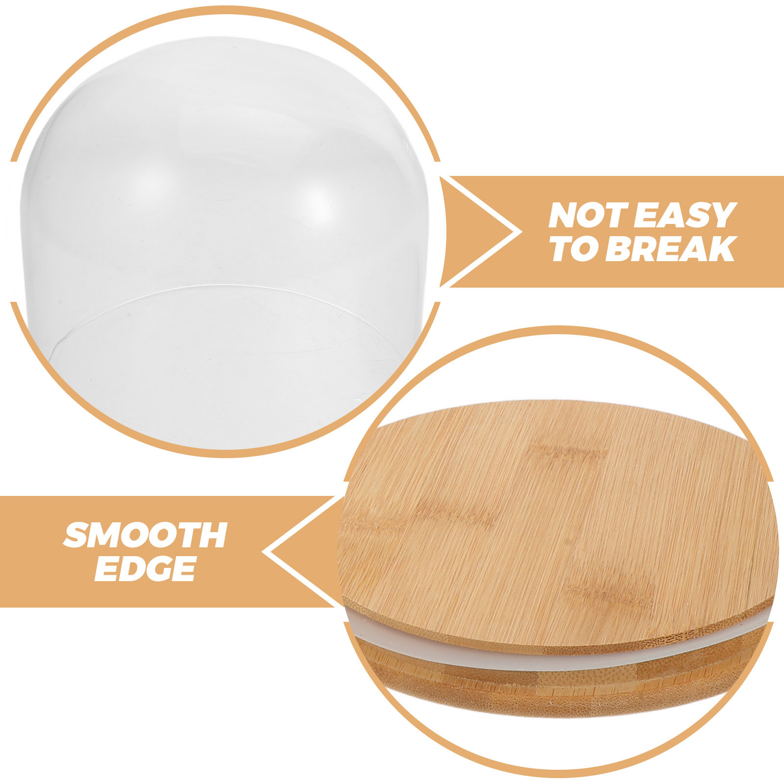 Glazen stolp met verzegelde ba - Plastic Dome Clear recensie en prijs
