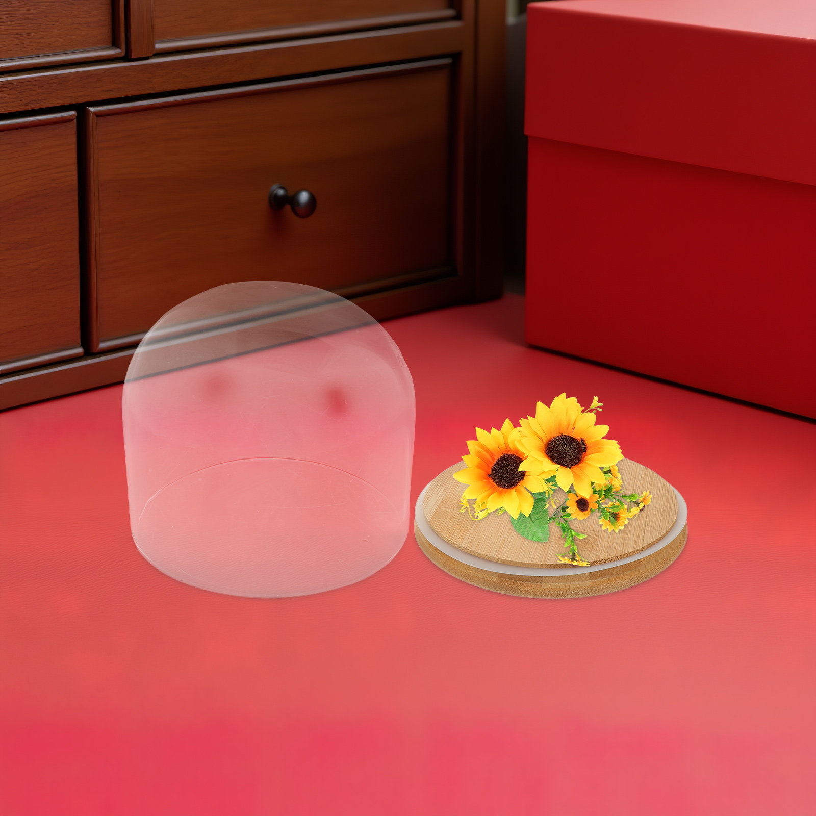 Glazen stolp met verzegelde ba - Plastic Dome Clear recensie en prijs