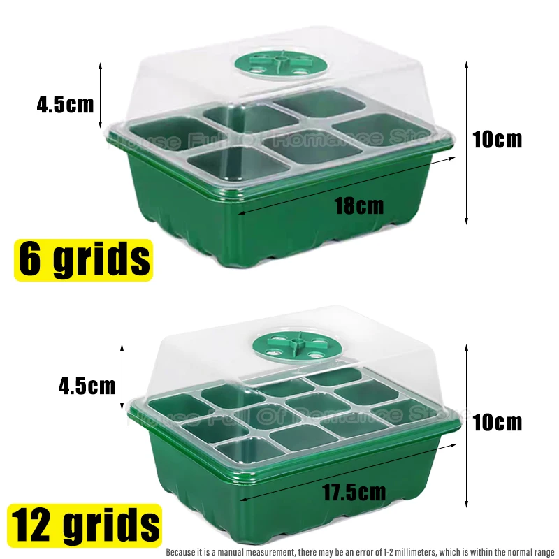 6/12-delige kweekbakjes zaadst - Humidity Dome Kit recensie en prijs