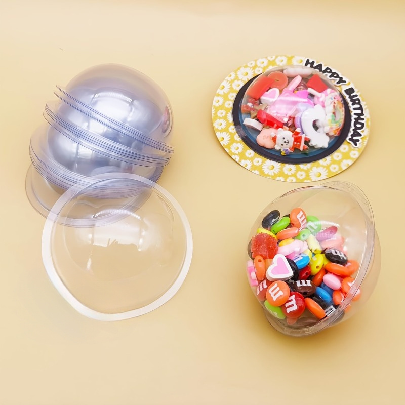 10 stks/set DIY Plastic Candy  - Plastic Dome Clear recensie en prijs