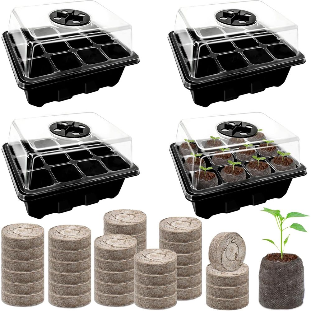 4-pack zaaitray met 50 stuks t - Peat Pellet Tray recensie en prijs