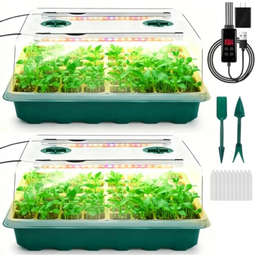 Zaaitray met groeilamp, 96-cel - Humidity Dome Kit recensie en prijs
