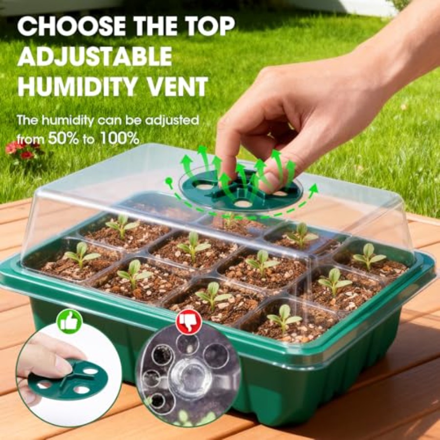 5 pakjes zaadstartbakjes met v - Humidity Dome Kit recensie en prijs