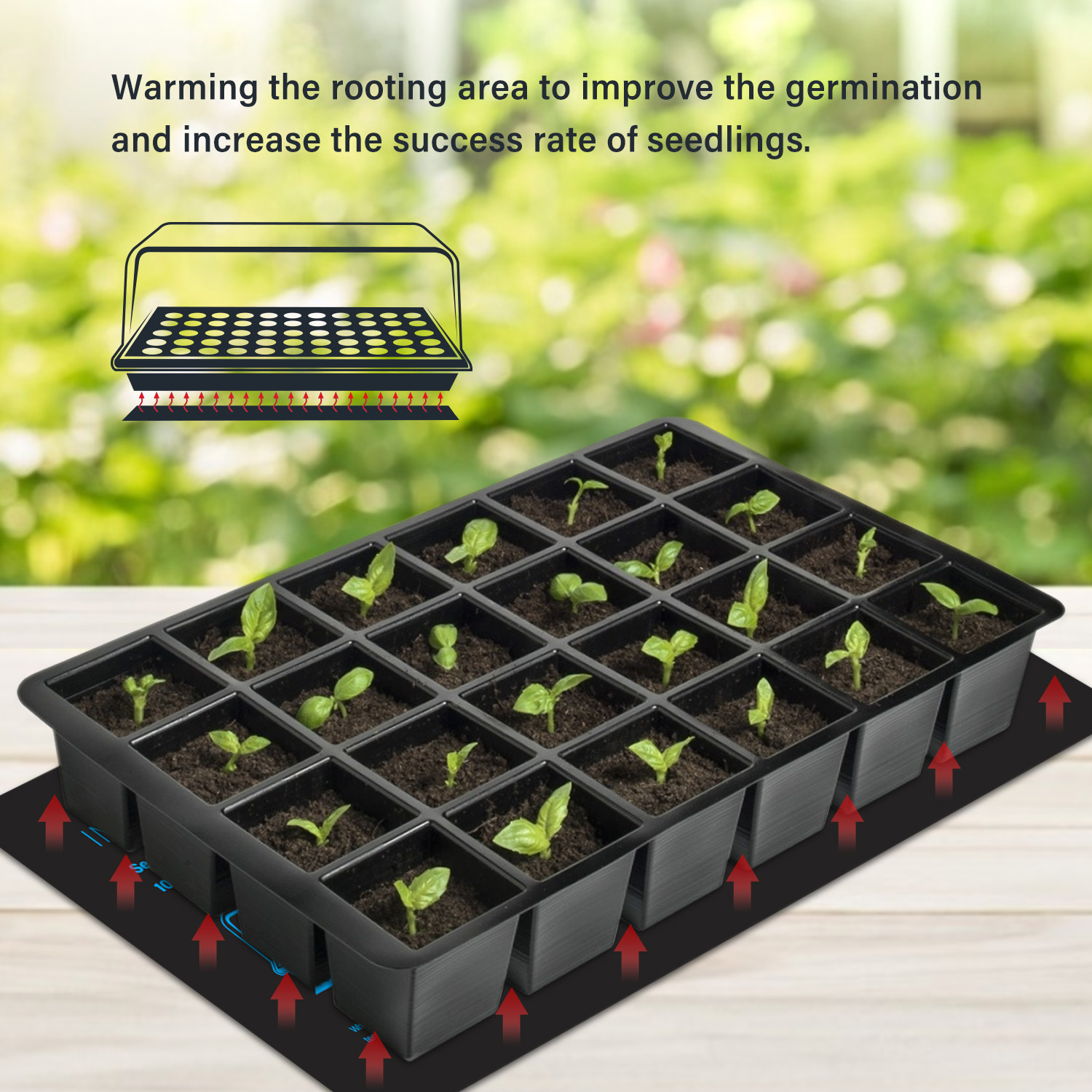 20.75X10Cm Eu/Us/Uk/Au Plug Za - Heat Mat Seedling recensie en prijs